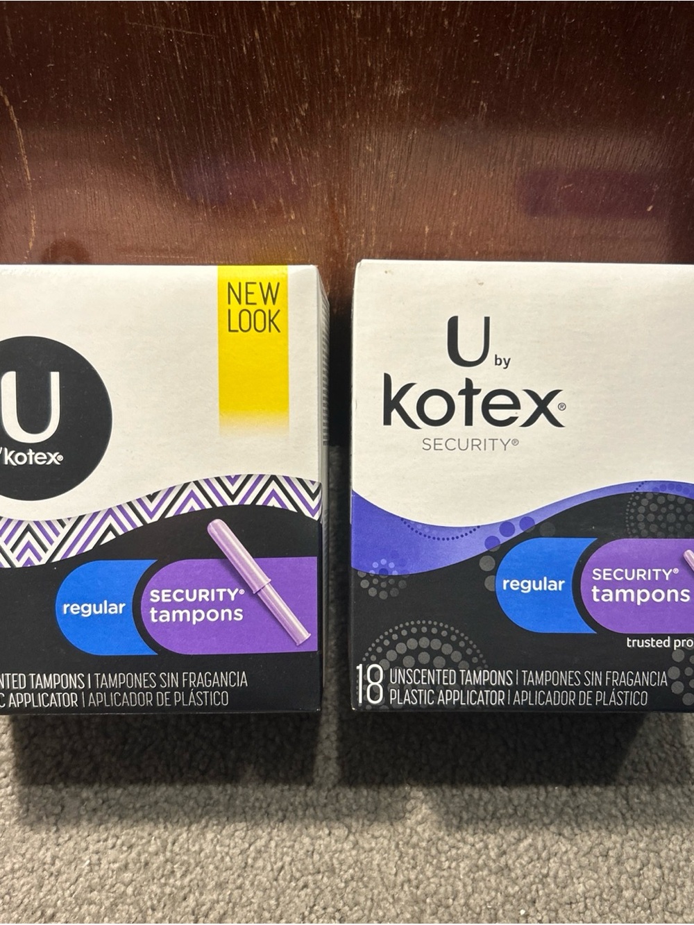 X2 U by Kotex Security Tampons REGULAR Unscented, 18ct